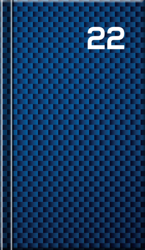 Mini diár A6 Print 2022 Blue