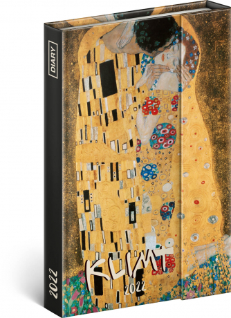 Týždenný magnetický diár Gustav Klimt 2022, 11 × 16 cm