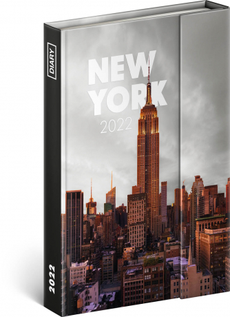 Týždenný magnetický diár New York 2022, 11 × 16 cm