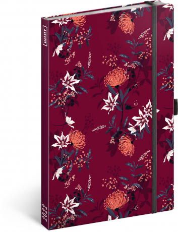 Týždenný diár Flowers 2022, 13 × 21 cm