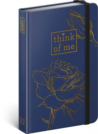 Týždenný diár Ruže – Think of me 2022, 11 × 16 cm