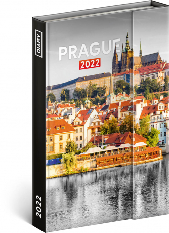 Týždenný magnetický diár Praha 2022, 11 × 16 cm