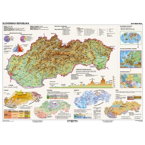 Slovenská republika na tematických mapách (+15 A3)