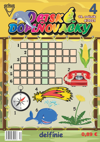 Kniha Detské doplňovačky 4 2021 delfínie - Jela Mlčochová