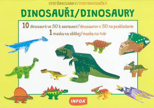 Kniha Vystřihovánky - Dinosauři/Dinosaury (CZ/SK vydanie)