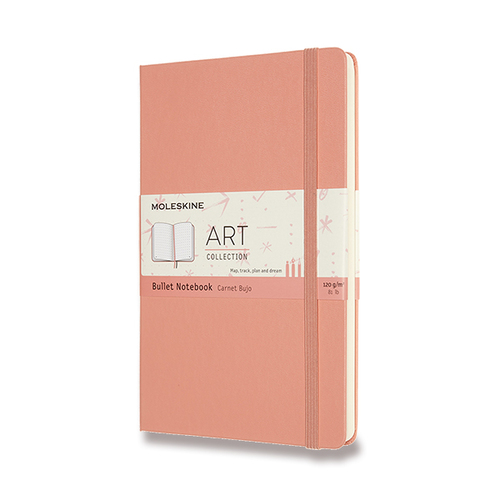 Zápisník MOLESKINE ArtBullet bodkovaný ružový L