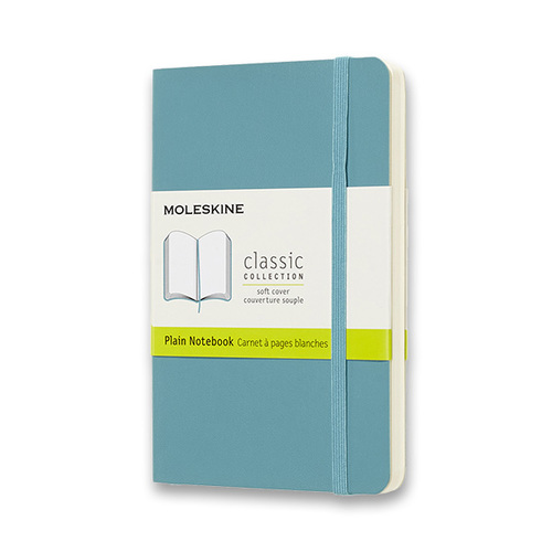 Zápisník MOLESKINE mäkký čistý tyrkysový S