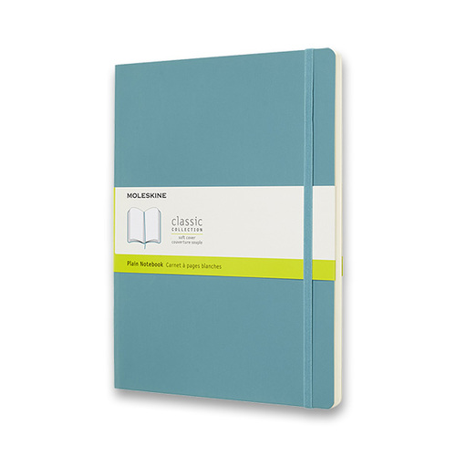 Zápisník MOLESKINE mäkký čistý tyrkysový XL