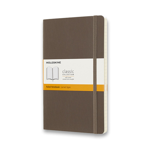 Zápisník MOLESKINE mäkký linajkový khaki L