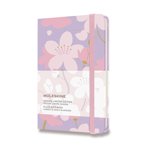 Zápisník MOLESKINE Sakura čistý G4 S