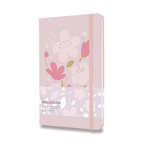 Zápisník MOLESKINE Sakura linajkový G1 L