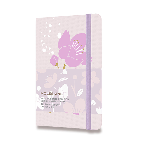 Zápisník MOLESKINE Sakura linajkový G3 S