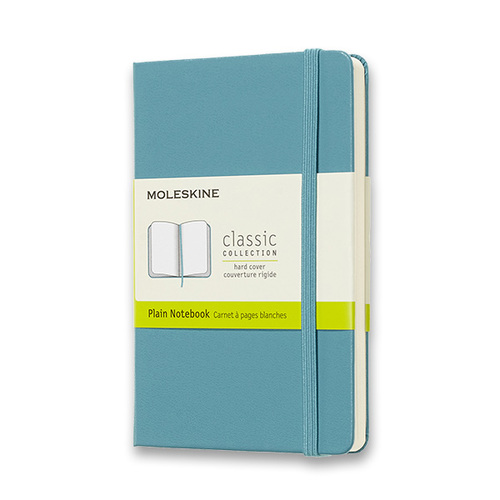 Zápisník MOLESKINE tvrdý čistý tyrkysový S