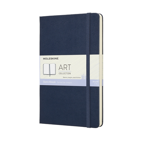Skicár MOLESKINE tvrdý modrý L