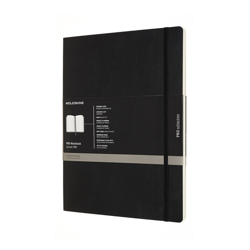 Zápisník MOLESKINE Professional mäkký čierny XXL