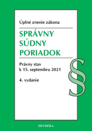 Správny súdny poriadok. Úzz, 4. vydanie 9/2021