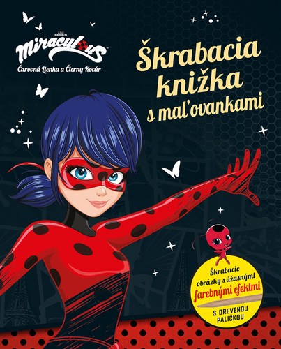 Čarovná Lienka a Čierny Kocúr - Škrabacia knižka s maľovankami