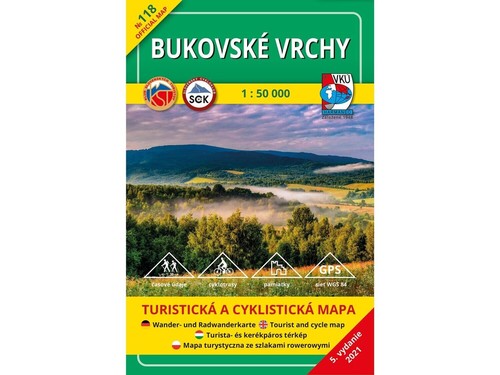 Bukovské vrchy TM 118 1:50 000, 5. vydanie (2021)