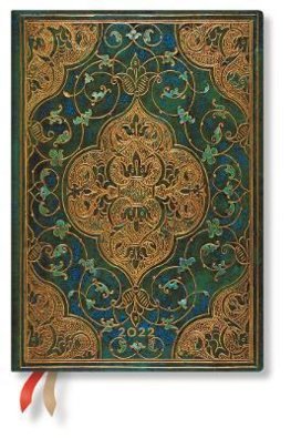 Diár Paperblanks 2022 Turquoise Chronicles MD HOR