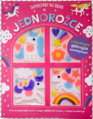 Kniha Samolepky na okná Jednorožce