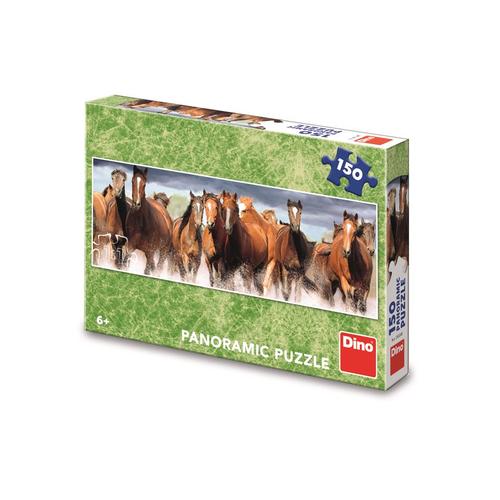 Kniha Puzzle 150 Koně ve vodě panoramic