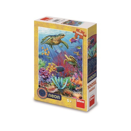 Dino Toys Puzzle Podmorský svet 100 XL neon Dino