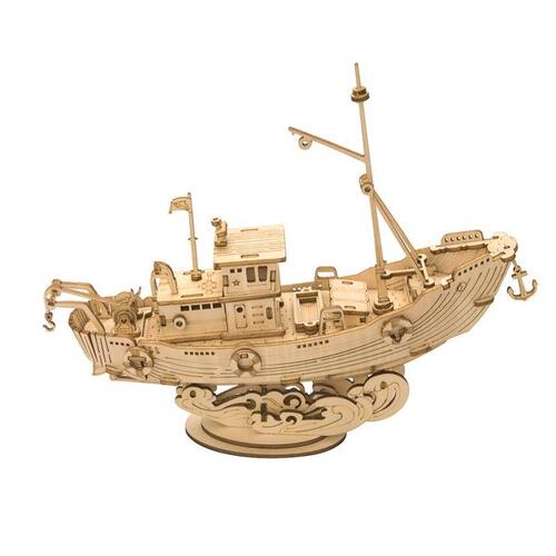 3D Creative Drevené 3D puzzle Rybárska loď