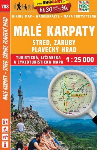 Kniha Malé Karpaty - Stred, Záruby, Plavecký hrad - 1: 25 000 - Kolektív autorov