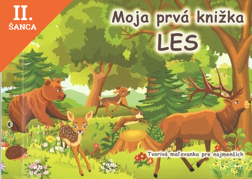Lacná kniha Moja prvá knižka - Les - tvorivá maľovanka pre najmenších