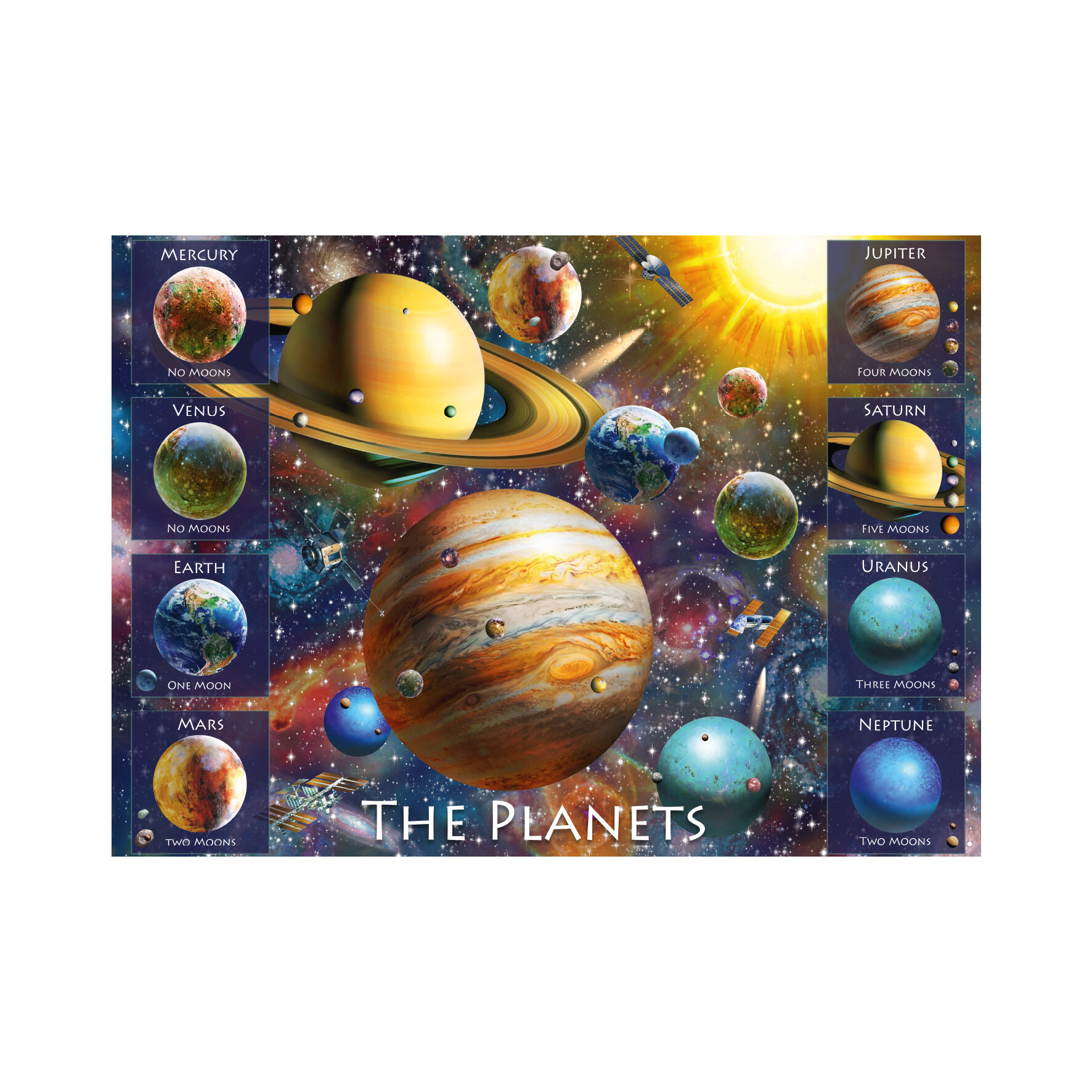Puzzle Osem planét 500 XL