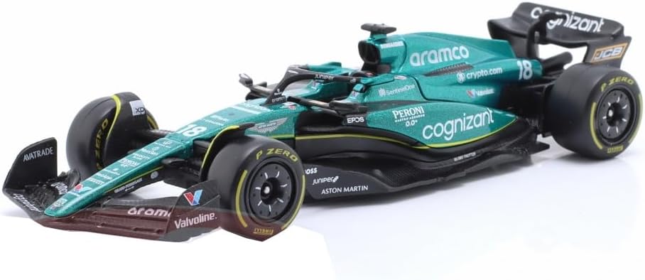 Bburago 1:43 RACE Formula F1 - Aston Martin  AMR23 (2023) 18 Lance Stroll