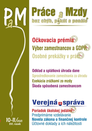 Kniha Práce a Mzdy 10-11/ 2021 - Kolektív autorov