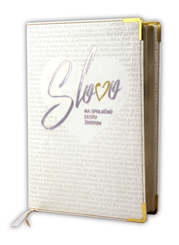 Svadobná Biblia, ekumenický preklad, edícia SLOVO, 2020, biela so srdcom, s DT. Slovo na spoločnú cestu životom