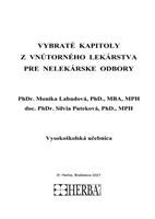 Kniha Vybraté kapitoly z vnútorného lekárstva pre nelekárské odbory - Monika Labudová,Silvia Puteková