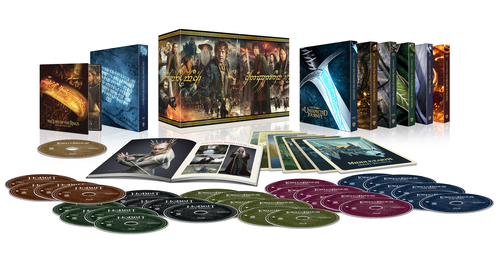 Kolekce Středozemě (prodloužené a kinové verze) limitovaná sběratelská edice 31BD (UHD+BD+BD bonus)