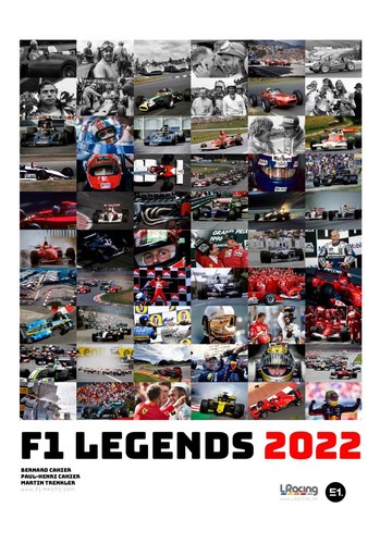 F1 LEGENDS 2022 - nástenný kalendár