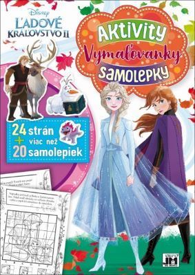 Aktivity vymaľovanky-samolepky.  Ľadové kráľovstvo II