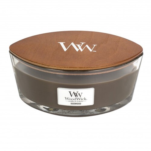 WoodWick sviečka loď Oudwood