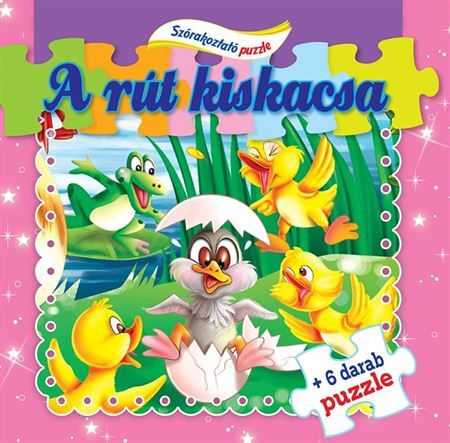 Kniha A rút kiskacsa + 6 darab puzzle