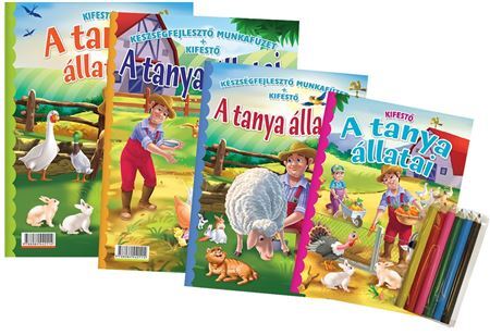 Kniha Komplet omaľovaniek A tanya állatai / Zvieratá z farmy