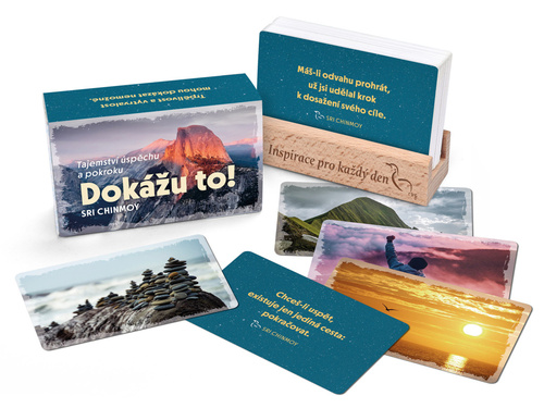 Kniha Dokážu to! - karty/Tajemství úspěchu a pokroku s dřevěným stojánkem