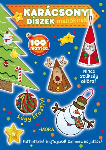 Karácsonyi díszek manóknak - matricás foglalkoztatókönyv