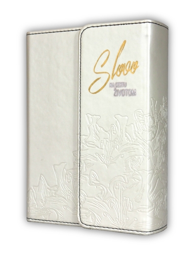 Biblia, ekumenický preklad, edícia SLOVO, 2020, vreckový formát, biela, s magnetom - Slovo na cestu životom