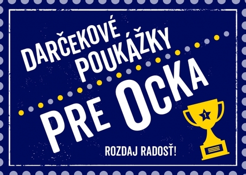 Kniha Darčekové poukážky pre ocka