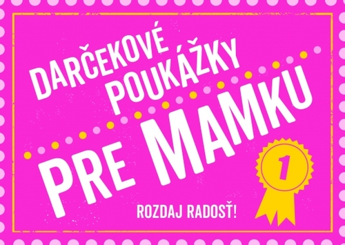 Kniha Darčekové poukážky pre mamku