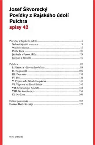 Kniha Povídky z Rajského údolí. Pulchra - Josef Škvorecký