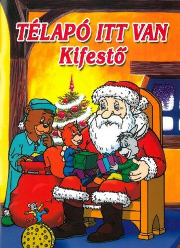 Télapó itt van - kifestő