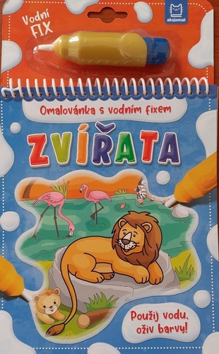 Kniha Zvířata - Omalovánka s vodním fixem