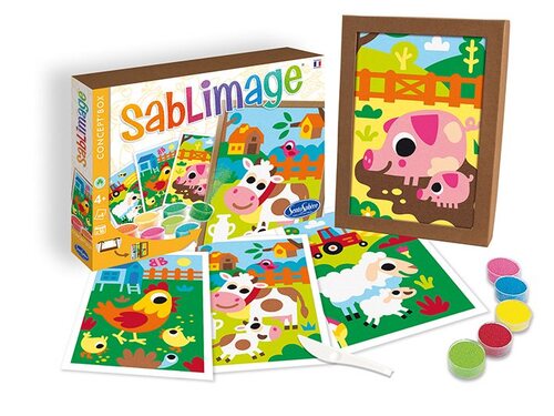 Sablimage Concept Box Pieskové obrázky Zvieratká z farmy