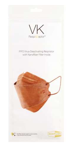 Respirátor FFP2 Respilon VK 2ks medený